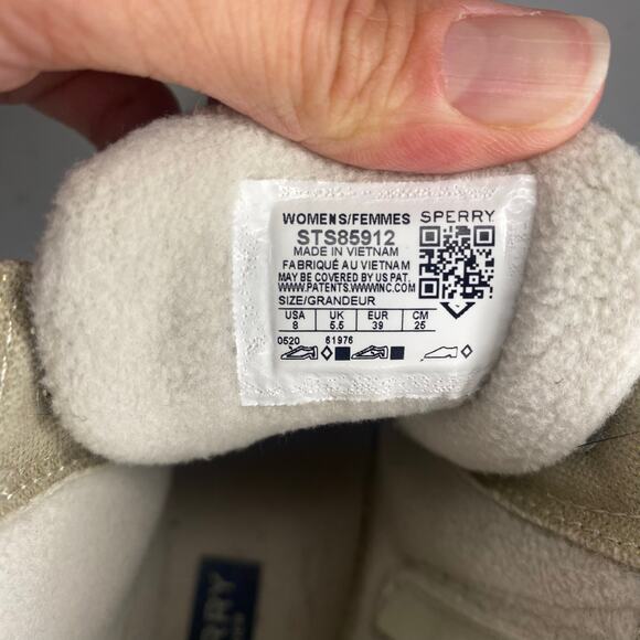 Sperry Womens Top Sider Saltwater Sparkle Duck Boots Waterproof White Cream 8 - Picture 12 of 15